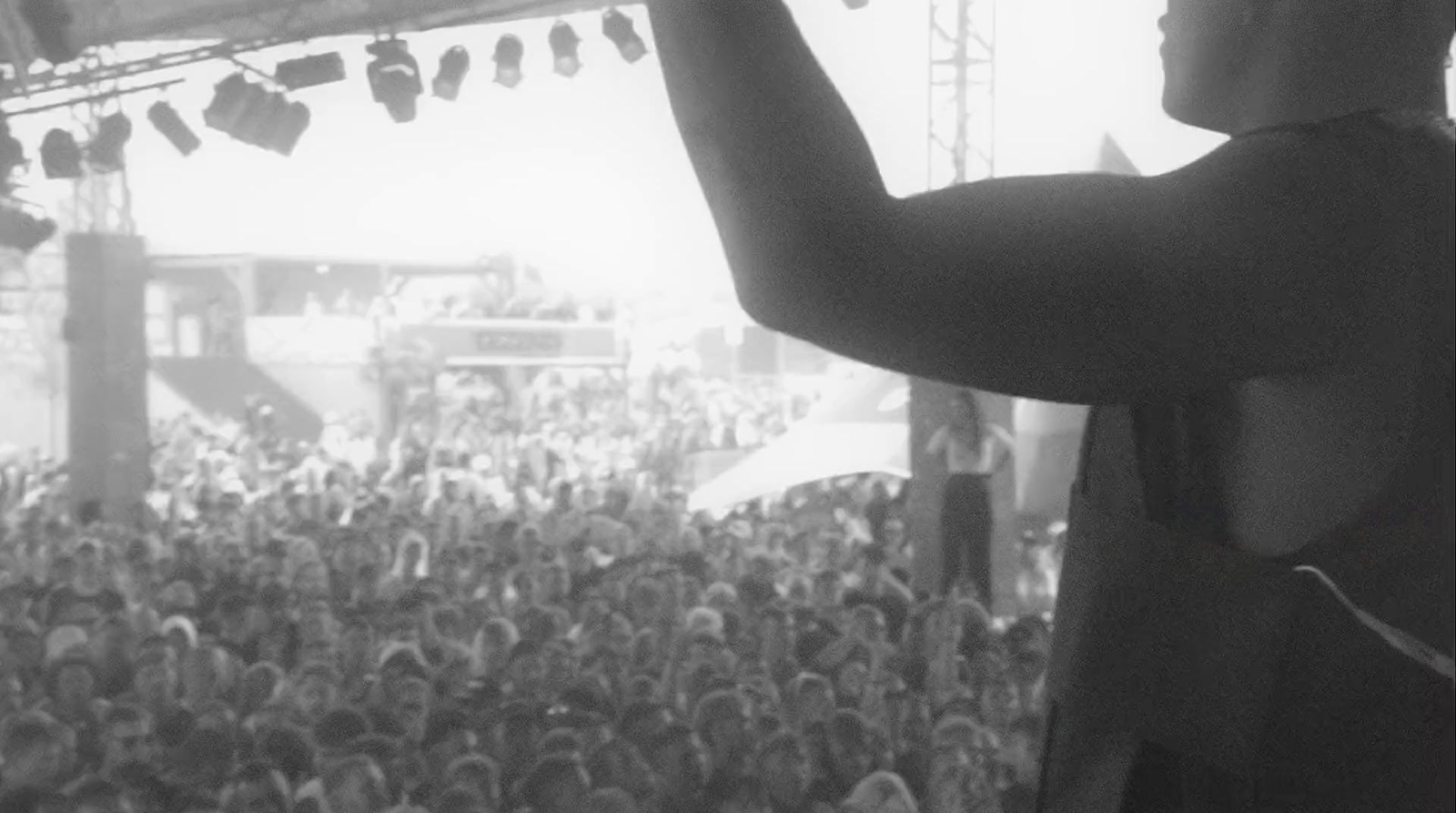 a man standing in front of a crowd of people