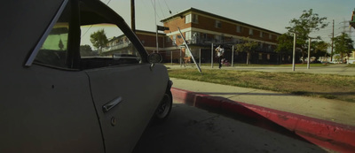 a car parked on the side of the road