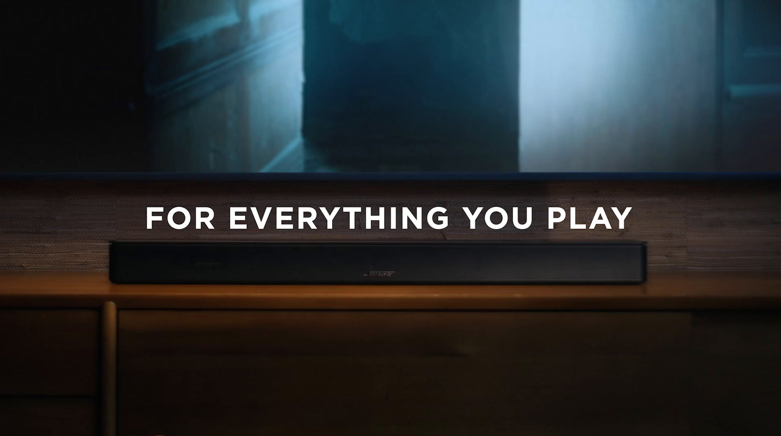 a picture of a tv with the words for everything you play on it