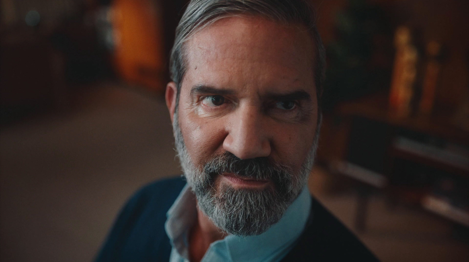 a close up of a person with a beard