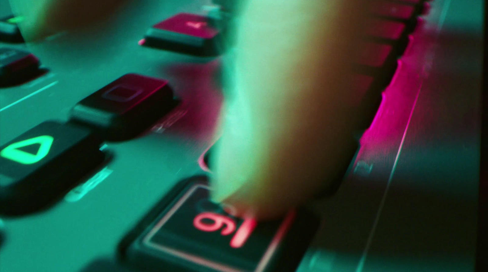 a close up of a person typing on a keyboard